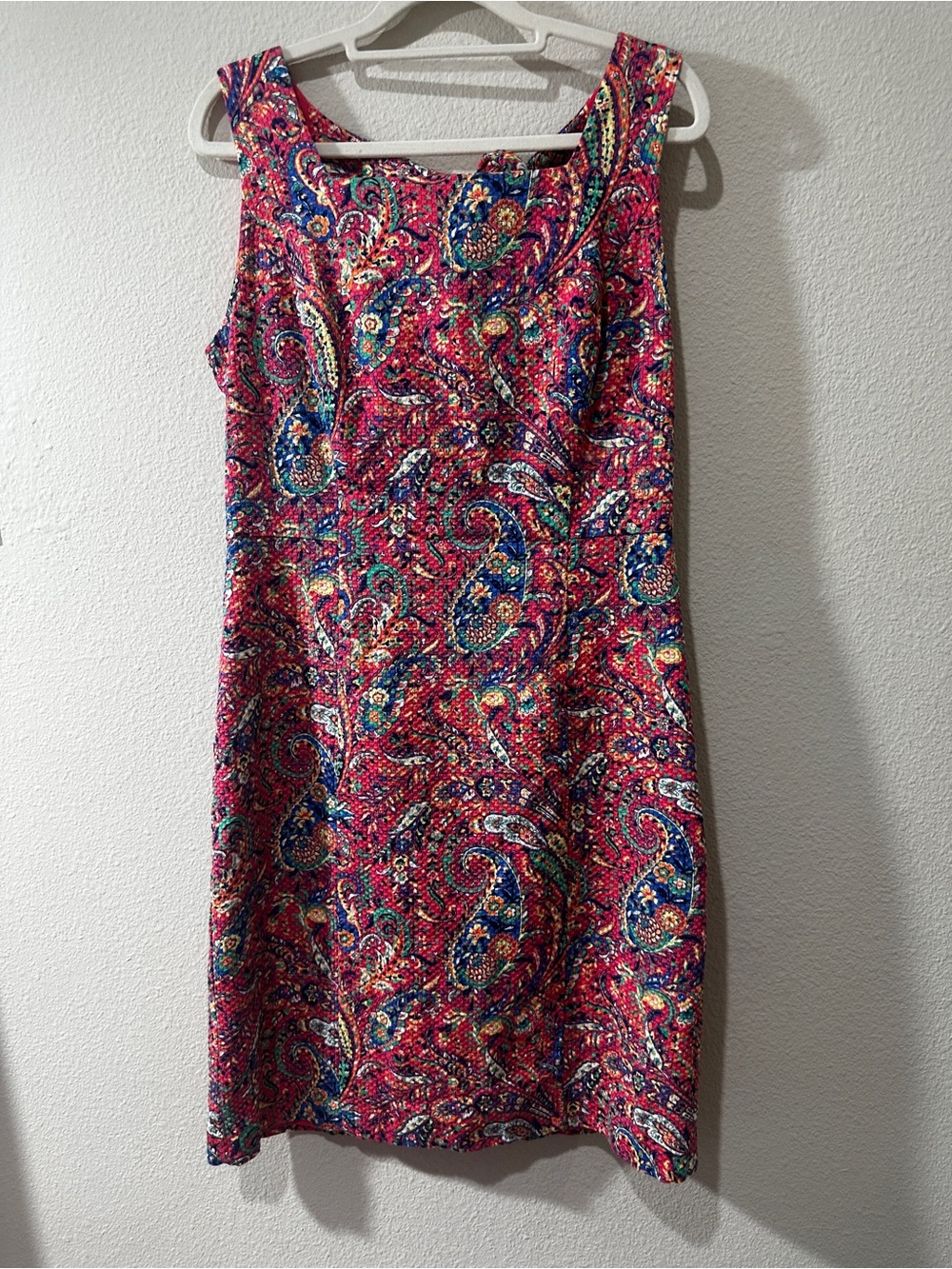 Talbots Pink Paisley Midi Dress